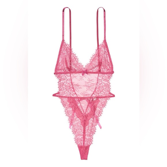 Victoria's Secret Other - NWT Victoria’s Secret Dream Angels unlined corded lace pink teddy. Size small